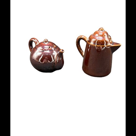 Vintage Japanese Tea and Coffee Pot Salt & Pepper Shakers - Preowned - Picture 2 of 4